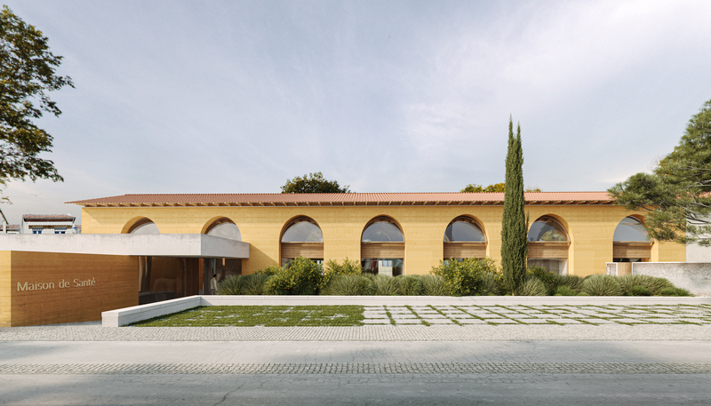 Image réalisée par l’architecte du projet : COMBAS Architectes Maison de la santé de Charleval